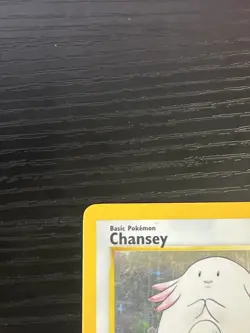 Pokemon TCG Chansey 003/102 Base Set Original Holo Rare Card WOTC 1999 MP - Image 3