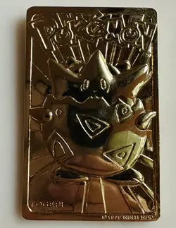Vintage 1999 Burger King Pokemon 23K Gold Plated Togepi Trading Card - Image 3