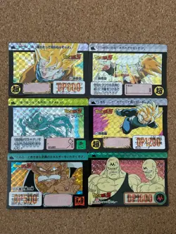 Dragon Ball carddass 90s Foil Holo anime card 6set - Image 1