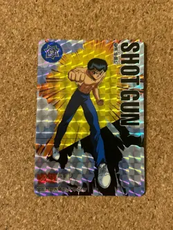 yu yu hakusho carddass 90s Foil Holo anime card - Image 1