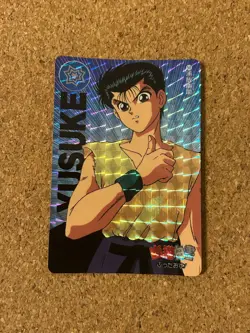 yu yu hakusho carddass 90s Foil Holo anime card - Image 1