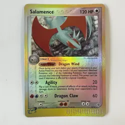 2003 Pokemon SALAMENCE Ex Dragon REVERSE HOLO Foil Rare Card 10/97 e-Reader NM - Image 1