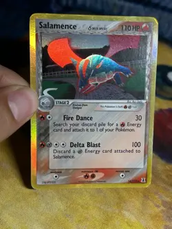 Salamence 14/113 EX Delta Species Fire Dual Type Holo Rare 2005 Pokemon Card - Image 3