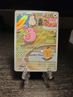 PokÃ©mon TCG Chansey Scarlet & Violet Twilight Masquerade Card 187/167 - Image 1