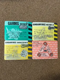 Gundam carddass 90s Foil Holo anime card 4set - Image 2