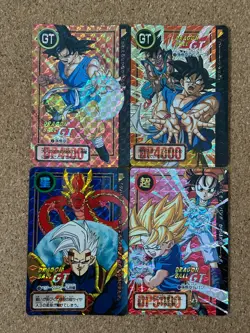 Dragon Ball carddass 90s Foil Holo anime card 4set - Image 1