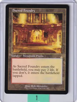 Sacred Foundry (Retro Frame) * Ravnica Remastered MTG - Image 1