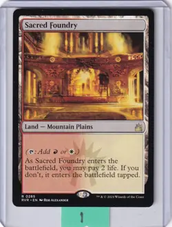 Sacred Foundry * Ravnica Remastered MTG Magic the Gathering - Image 1
