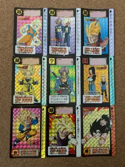Dragon Ball carddass 90s Foil Holo anime card 9set - Image 1