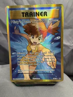 Trainer Card Misty’s Determination Full Art 2016 Pokemon Evolutions Set 108/108 - Image 1