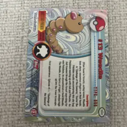 #13 Weedle, Pokemon TCG Red Logo Topps TV Animation Edition, Reg, NM - Image 2