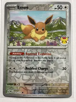 Eevee 2025 074/131 - Prismatic Evolutions Pokemon Day Promo Pokemon TCG NM - Image 1