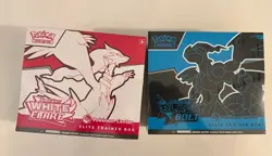 Pokemon Black Bolt and White Flare Elite Pokemon Center Trainer Box ETB Set of 2 - Image 1