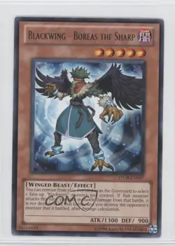Blackwing - Boreas the Sharp Unlimited YuGiOh Storm of Ragnarok #STOR-EN007 0s5 - Image 1