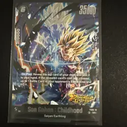 Son Gohan: Childhood FS09-10 SR Dragon Ball Legends Card - Image 1
