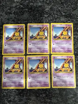 Pokemon Abra 43/102 Base Set Common Card - Image 1