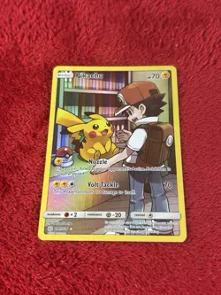 Pikachu (Secret) 241/236 Sm-Cosmic Eclipse Holo Pokemon Card Nm- - Image 1