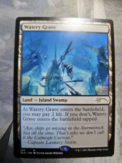 WATERY GRAVE NM  Secret Lair MTG Magic the Gathering - Image 1