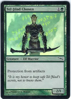 FOIL TelJilad Chosen Mirrodin Common â€“ MTG Magic the Gathering Card - Image 1