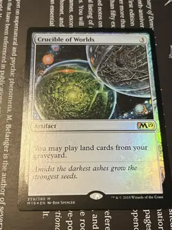 MTG Crucible of Worlds - Core Set 2019 - NM Foil - Image 1