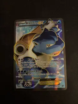 PokÃ©mon TCG Blastoise EX XY Holo Full Art Ultra Rare Card 142/146 - Image 1