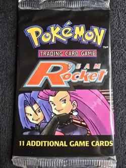 Factory Sealed WotC Pokemon TCG Team Rocket Booster Pack - 11 Cards - Image 1