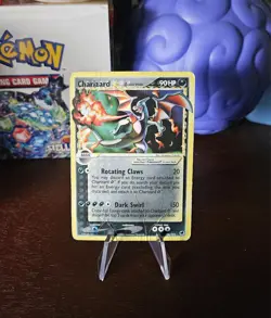 Charizard Gold Star 100/101 Pokemon EX Dragon Frontiers 2006 Damaged  - Image 1