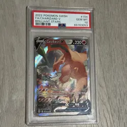 Charizard V Full Alternate Art 154/172 PSA GEM MT 10 Pokemon Brilliant Stars - Image 1