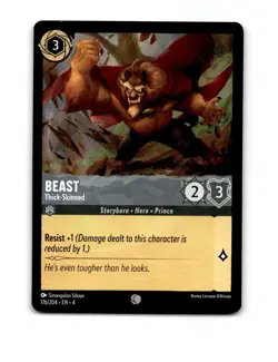 Disney Lorcana Beast Trading Card 176/204 - Image 1