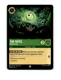 Disney Lorcana The Fates Trading Card 89/204 - Image 1