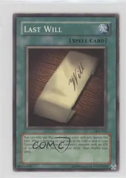 Last Will Unlimited YuGiOh Starter Deck Yugi Evolution #SYE-031 2004 0yj1 - Image 1