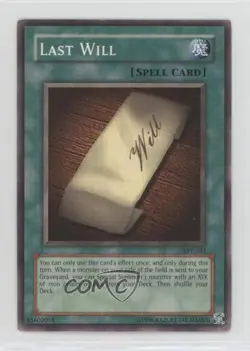 Last Will Unlimited YuGiOh Starter Deck Yugi Evolution #SYE-031 2004 0k8a - Image 1