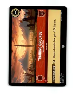 Disney Lorcana Training Grounds Location Trading Card 136/204 - Image 1