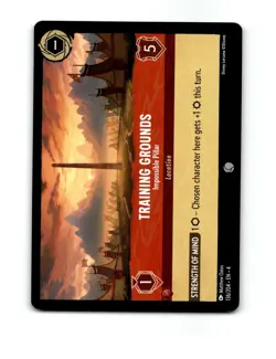 Disney Lorcana Training Grounds Location Trading Card 136/204 - Image 1