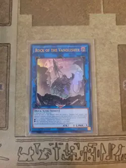 YUGIOH ROCK OF THE VANQUISHER WISU-EN022 SUPER 1ST EDITION NM - Image 1