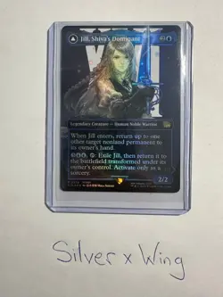 Jill, Shiva's Dominant/ Shiva Warden Of Ice  (Borderless) Foil, MTG, NM - Image 1