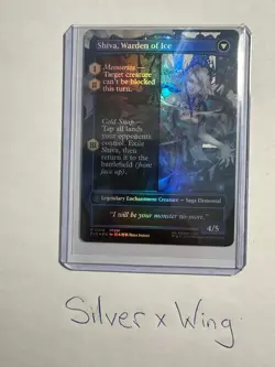 Jill, Shiva's Dominant/ Shiva Warden Of Ice  (Borderless) Foil, MTG, NM - Image 2