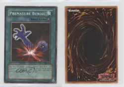Premature Burial Unlimited YuGiOh Starter Deck Kaiba Evolution #SKE-039 2004 0c6 - Image 3