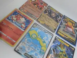 Lot Of 6 Pokemon TCG Card Radiant Ex & V, Raichu Dundunsparce Heatran Most NM /M - Image 4