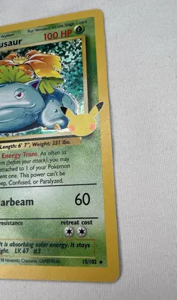Venusaur Classic Collection 15/102 Holographic Pokemon Card - Image 9