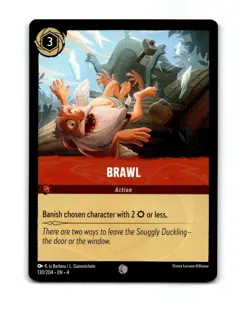 Disney Lorcana Brawl Action Trading Card 130/204 - Image 1