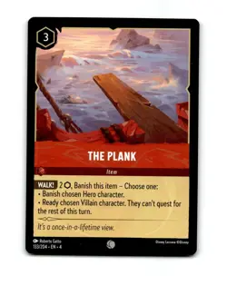 Disney Lorcana The Plank Trading Card 133/204 - Image 1