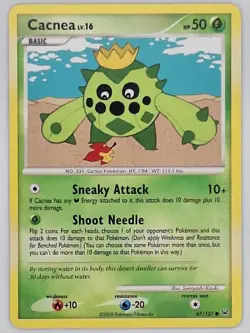 Cacnea - 67/127 - Platinum - Common - Pokemon Card - NM - Image 3