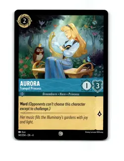 Disney Lorcana Aurora Tranquil Princess Trading Card 141/204 - Image 1