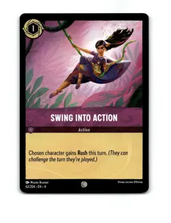 Disney Lorcana Swing Into Action Trading Card 62/204 - Image 1