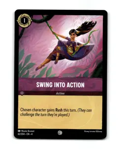 Disney Lorcana Swing Into Action Trading Card 62/204 - Image 1