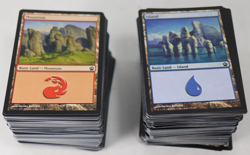 MTG Magic the Gathering 390 Card Lot Basic Lands Mountain Island Mixed Sets E7 - Image 11