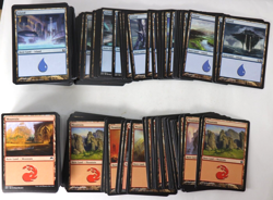 MTG Magic the Gathering 390 Card Lot Basic Lands Mountain Island Mixed Sets E7 - Image 12