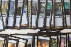 MTG Magic the Gathering 390 Card Lot Basic Lands Mountain Island Mixed Sets E7 - Image 6