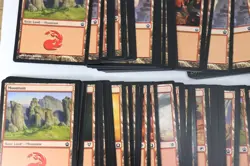 MTG Magic the Gathering 390 Card Lot Basic Lands Mountain Island Mixed Sets E7 - Image 9